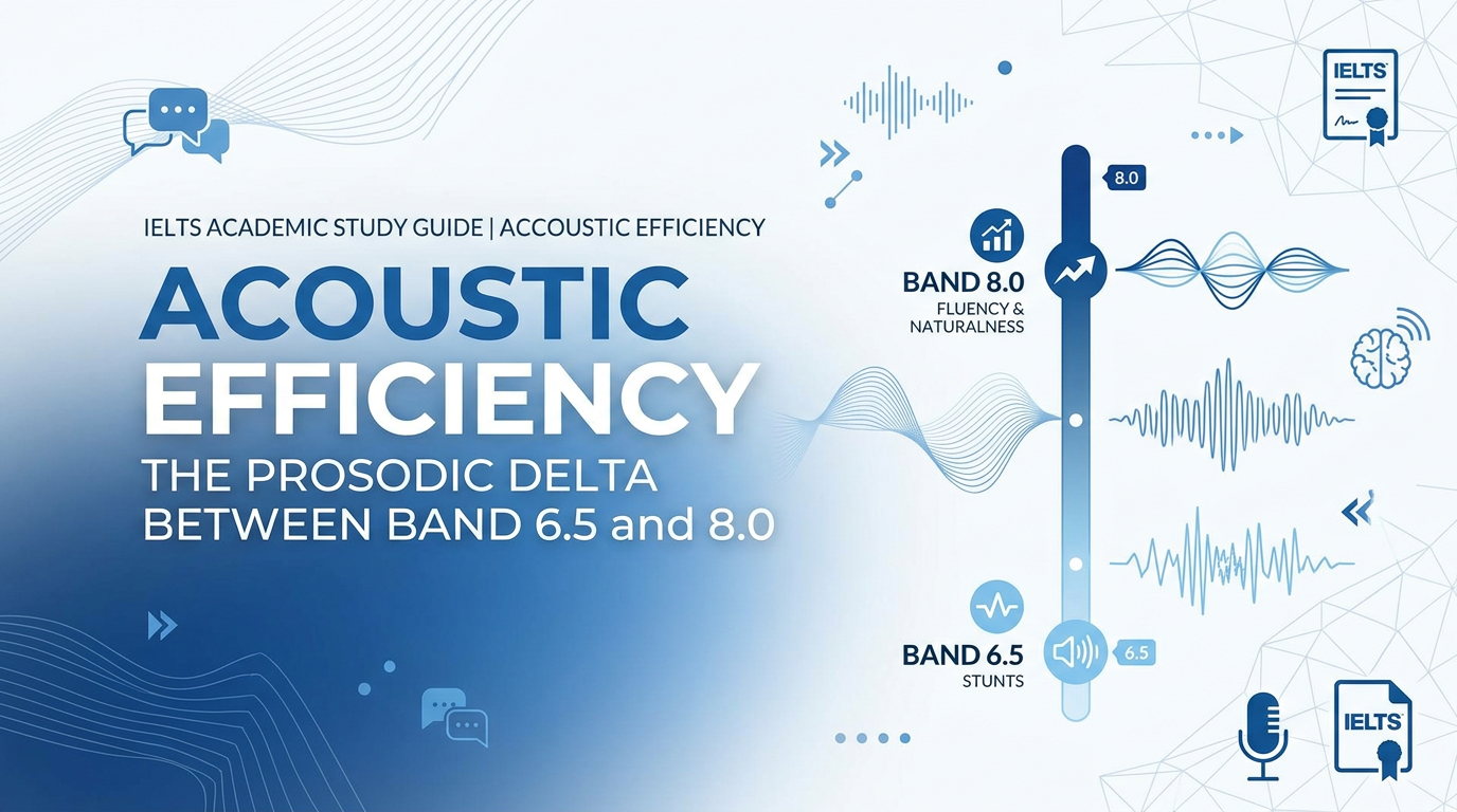 Acoustic Efficiency: The Prosodic Delta Between Band 6.5 and 8.0