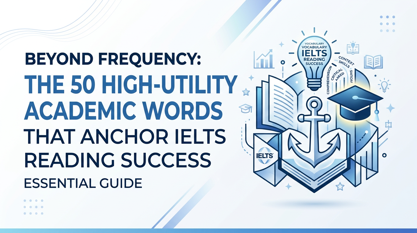 Beyond Frequency: The 50 High-Utility Academic Words That Anchor IELTS Reading Success