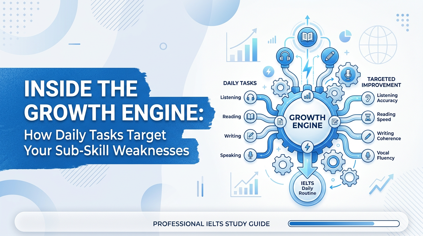 Inside the Growth Engine: How Daily Tasks Target Your Sub-Skill Weaknesses