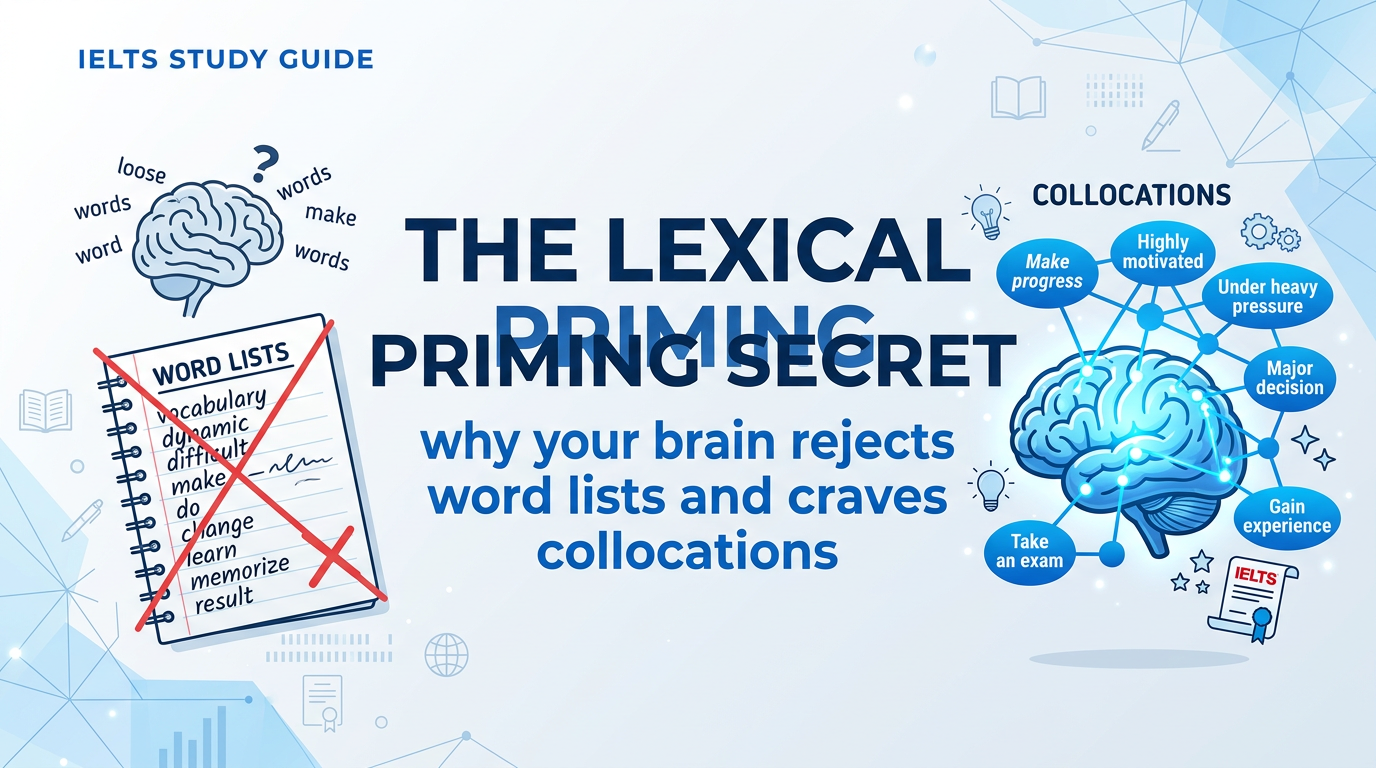 The Lexical Priming Secret: Why Your Brain Rejects Word Lists and Craves Collocations