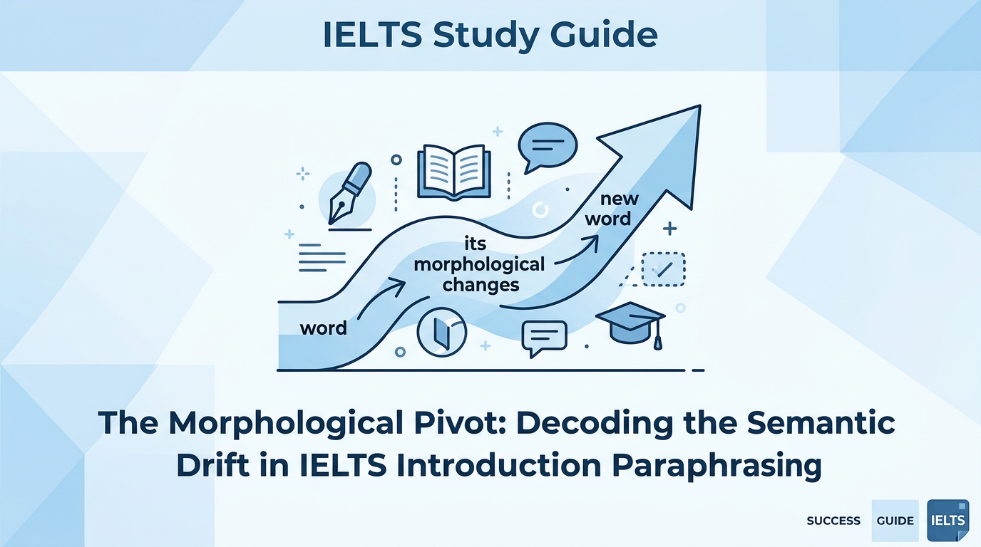 The Morphological Pivot: Decoding the Semantic Drift in IELTS Introduction Paraphrasing