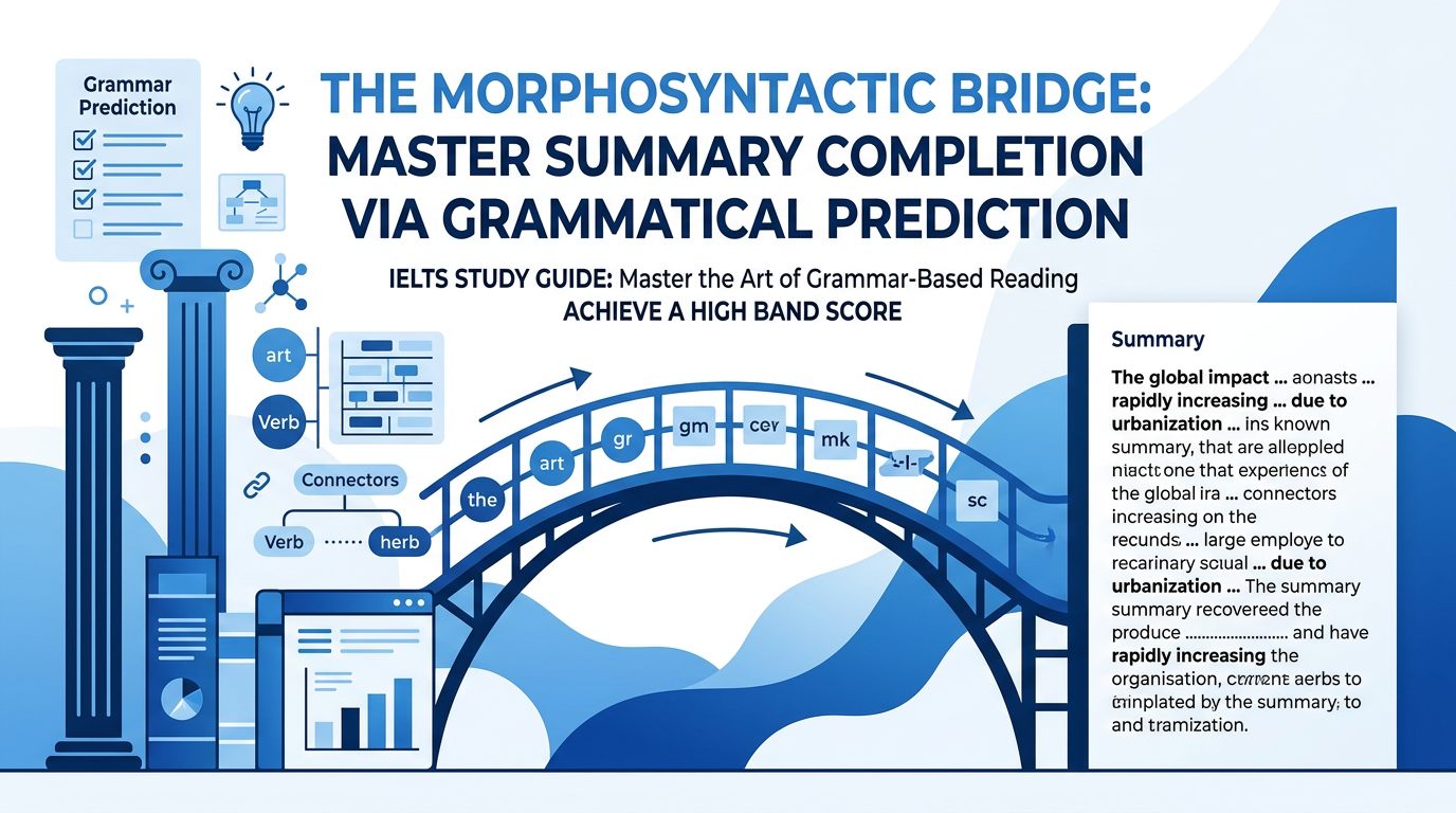 The Morphosyntactic Bridge: Master Summary Completion via Grammatical Prediction