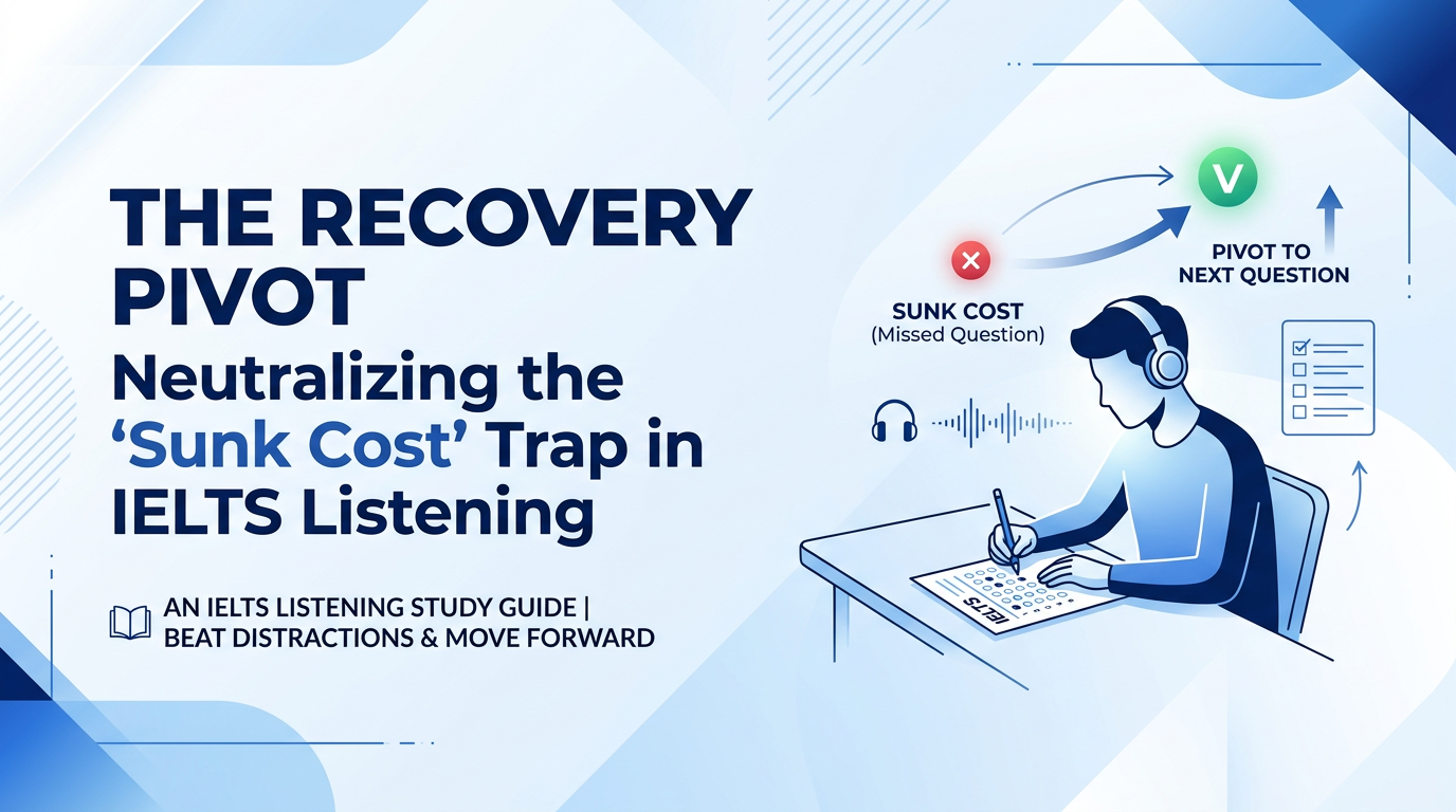 The Recovery Pivot: Neutralizing the ‘Sunk Cost’ Trap in IELTS Listening