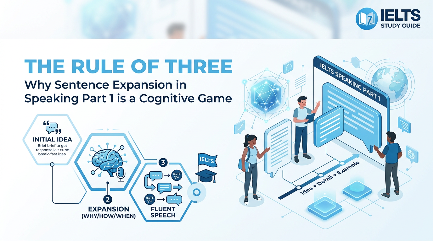The Rule of Three: Why Sentence Expansion in Speaking Part 1 is a Cognitive Game