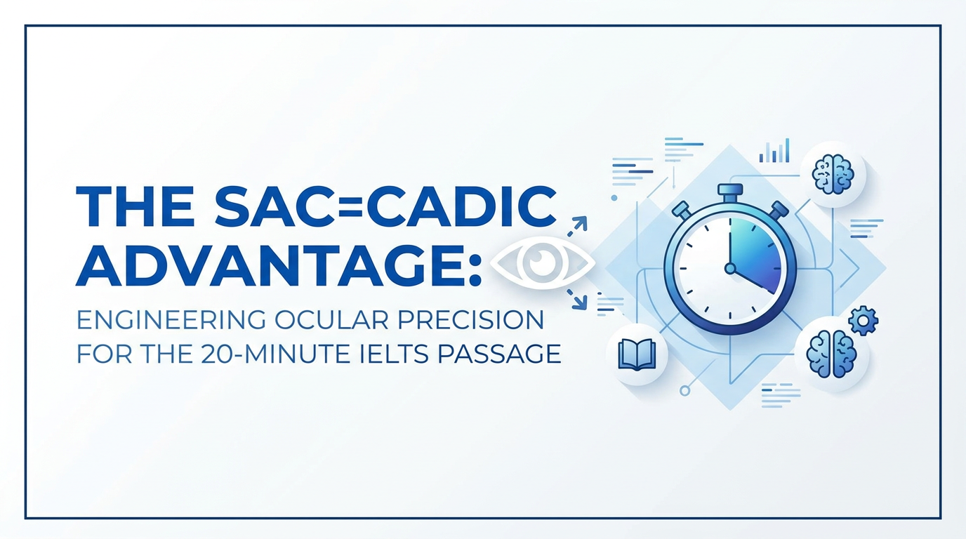 The Saccadic Advantage: Engineering Ocular Precision for the 20-Minute IELTS Passage