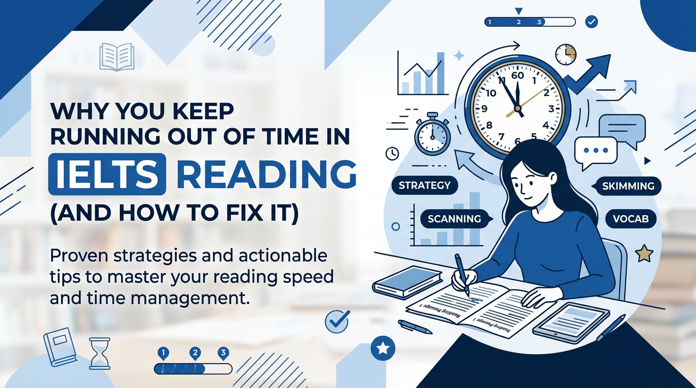 Why You Keep Running Out of Time in IELTS Reading (and How to Fix It)